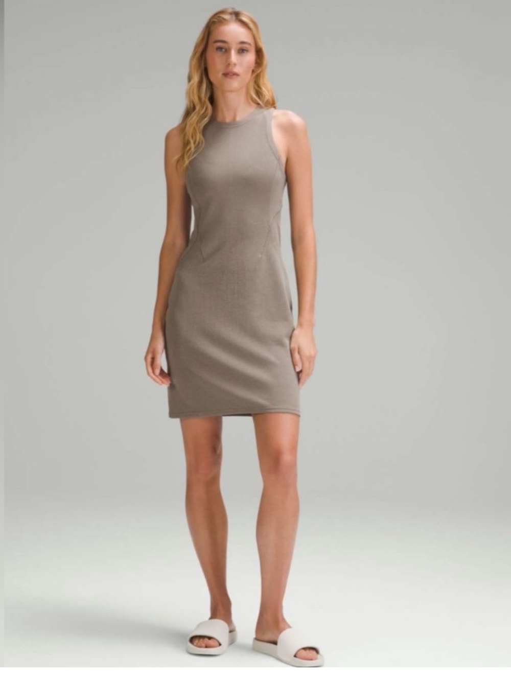 Lululemon ribbed dress in nomad size 6